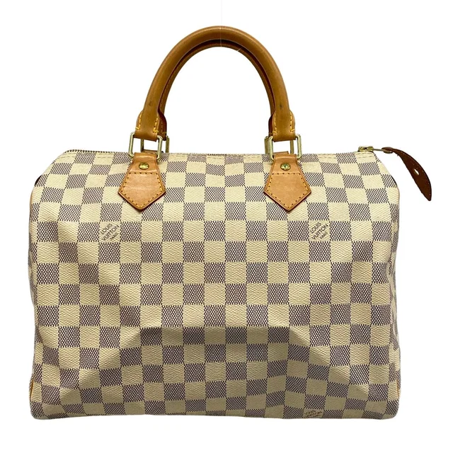 Louis Vuitton Handbag Damier Speedy 30 Azur in Canvas from The Reluxe