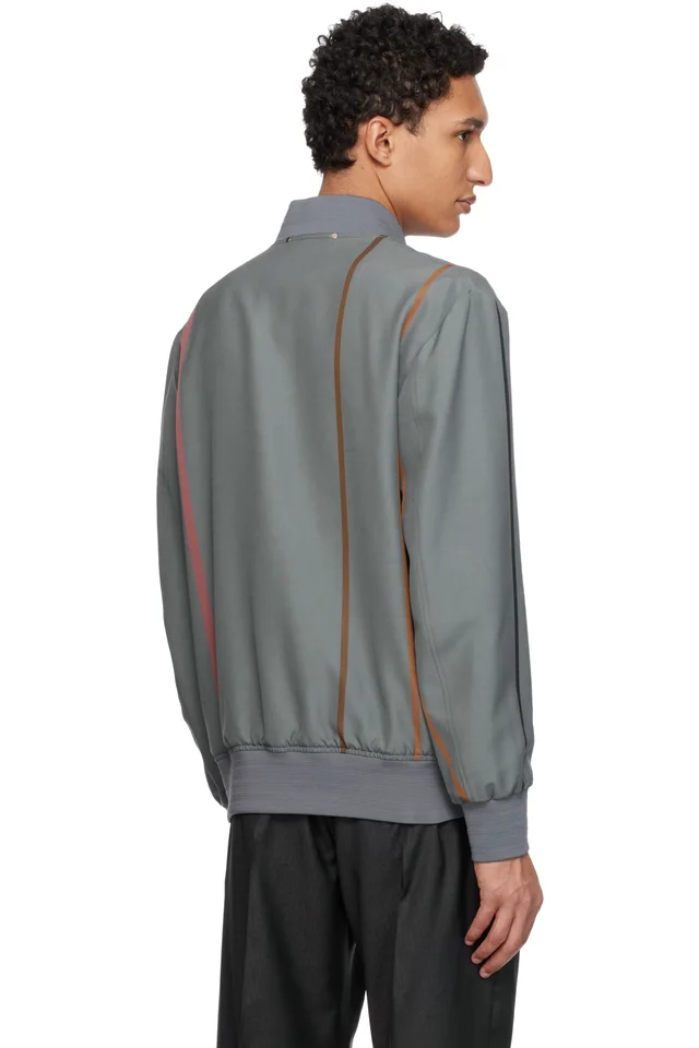 Paul Smith Purple Regular Fit Bomber Jacket, photo 3 of 4 from SSENSE