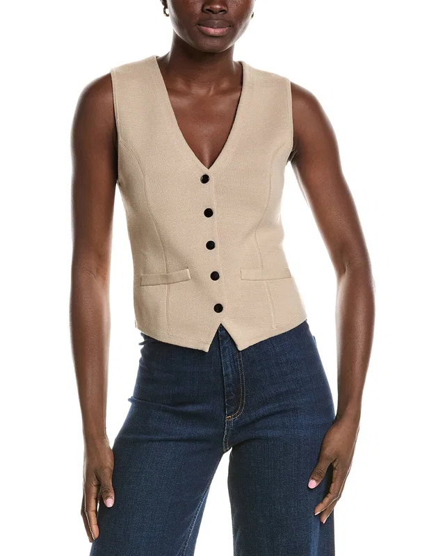Minnie Rose Knit Snap Vest, image 1 of 1 from Gilt