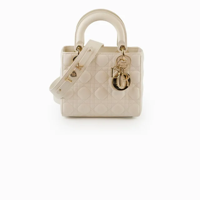 Lady Dior Small White in White Lambskin from The Purse Affair