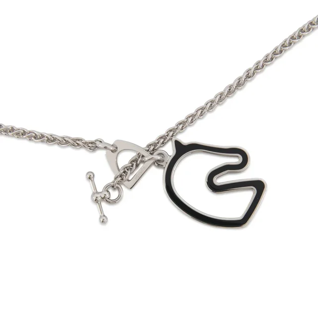 Hermès Tonnerre Necklace Size Small Black Metal in Black from GALLERY RARE, photo 5 of 12
