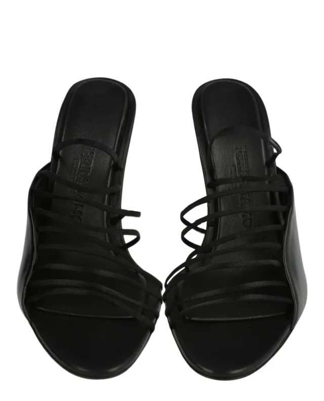 Salvatore Ferragamo Altaire Strappy Sandals in black, photo 5 of 6 from ShopSimon
