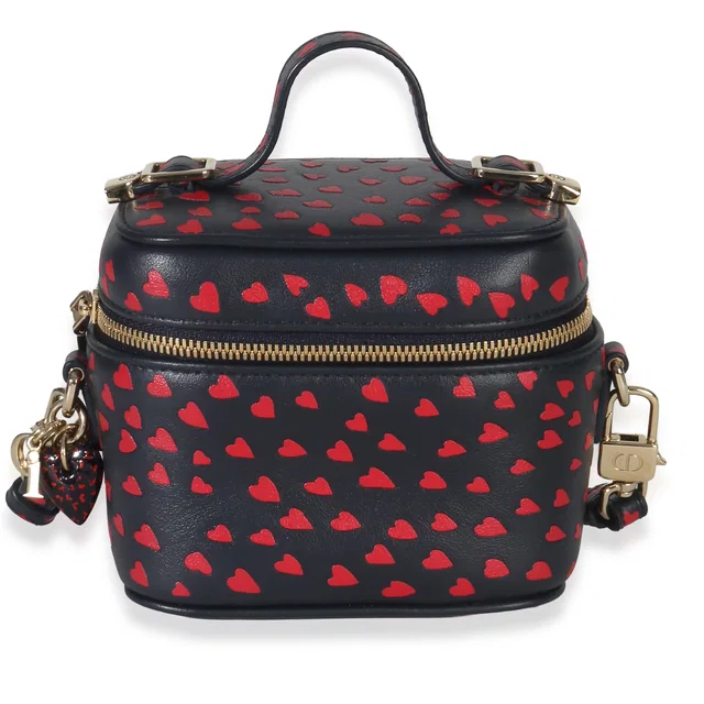 Dior Blue Red Dioramour DiorTravel Micro Vanity Case in Red Leather from myGemma