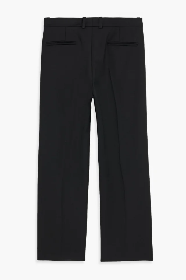 Chloé Wool-Blend Crepe Straight-Leg Pants in Black, photo 2 of 3 from THE OUTNET