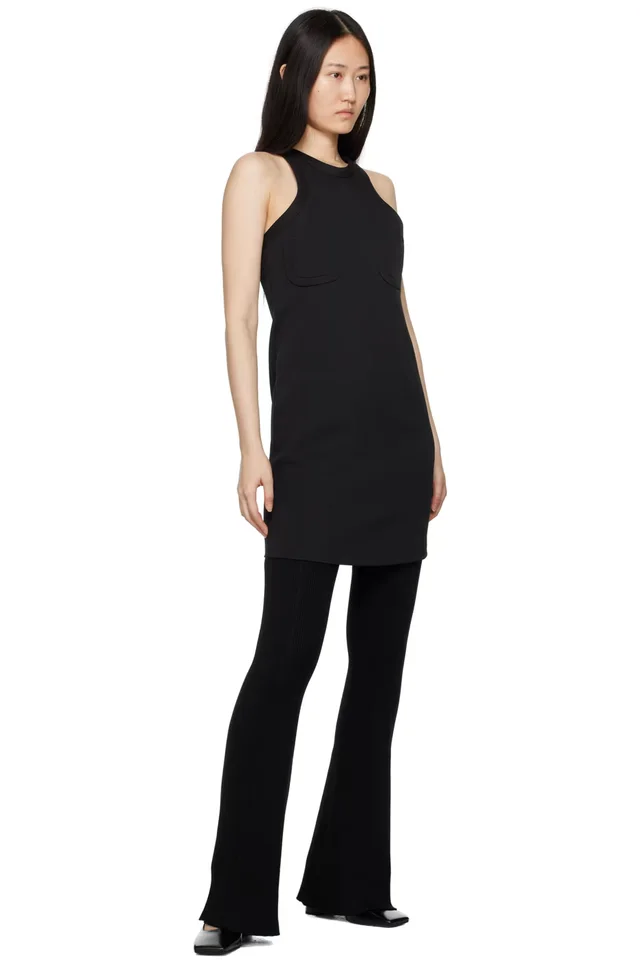 RECTO Black Peony Minidress, photo 4 of 4 from SSENSE