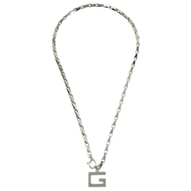 Gucci Chain Necklace Pendant Silver in Silver from AMORE Vintage Tokyo
