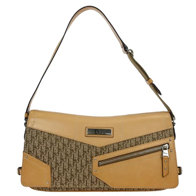 Dior Beige Street Chic Trotter Handbag in Beige Canvas from AMORE Vintage Tokyo
