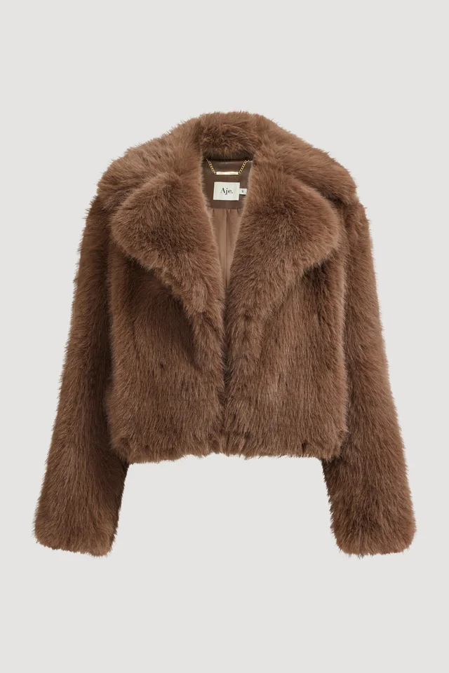 AJE Reese Cropped Jacket in Brown from Aje, photo 1 of 1