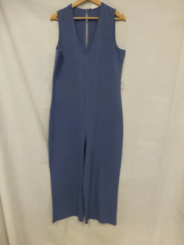 GANNI Sleeveless Jumpsuit Blue Size: M in Blue from Oxfam Online Shop