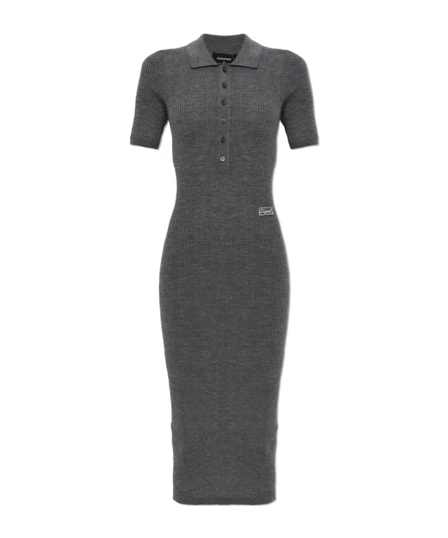 Dsquared2 Ribbed Knit Polo Dress, image 1 of 1 from SENSER