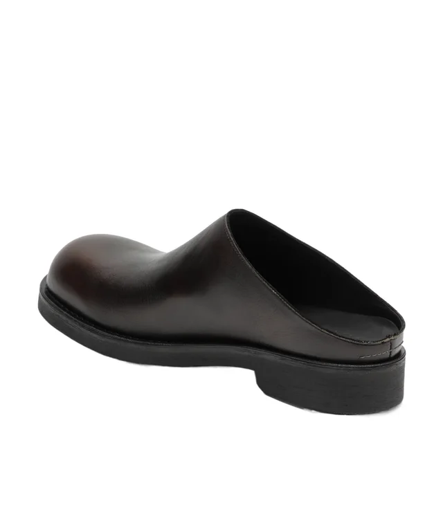 Mm6 Maison Margiela round-toe leather mules, photo 3 of 5 from SENSER