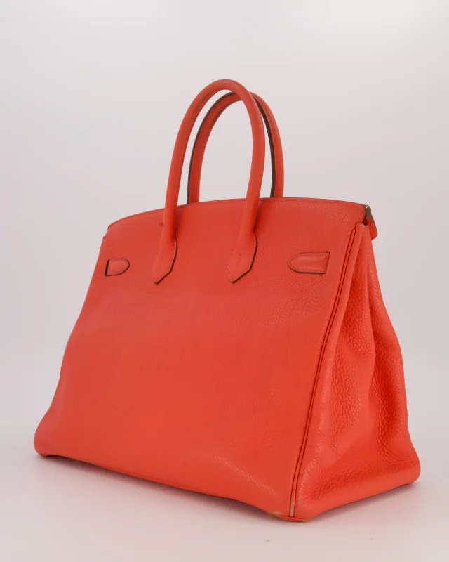 Hermès Birkin Retourne 35 Bag in Pink Togo leather from Sellier, photo 5 of 21