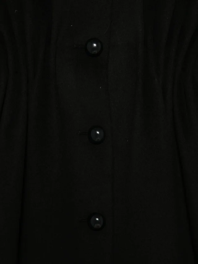 Emporio Armani ruched-waist high-neck coat, photo 4 of 4 from SENSER