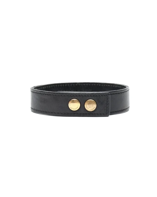 Saint Laurent Leather Chain Bracelet in Leather from A Retro Tale, photo 3 of 7