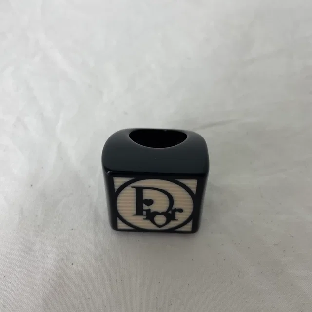Dior Resign Logo Oversized Ring in resin from Reowned