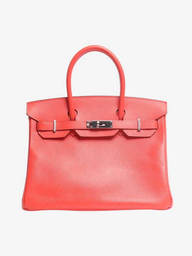 Hermès Red Birkin 30 bag in Togo leather in Red Togo leather from Sign of the Times