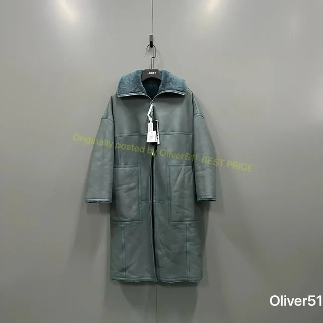 Hermès Reversible Shearling Coat Aaaa03/2609 in blue from Grailed