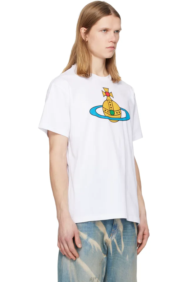 Vivienne Westwood White Oversized Orb Classic T-shirt, photo 2 of 4 from SSENSE