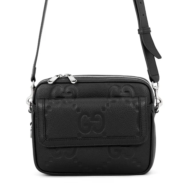 Gucci Jumbo GG Small Cross Body Bag Black794088 Leather in Leather from GALLERY RARE