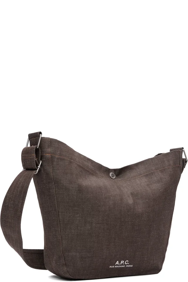 A.P.C. Brown Journal Satchel, photo 2 of 4 from SSENSE