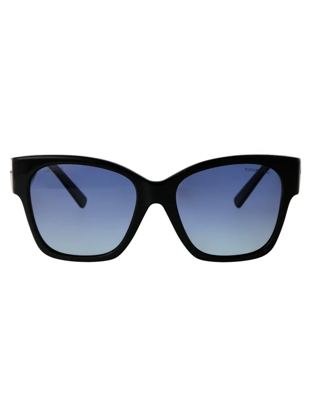 Tiffany & Co. 0tf4216 Blue Gradient Lens Sunglasses — Black Acetate in Black from HEWI