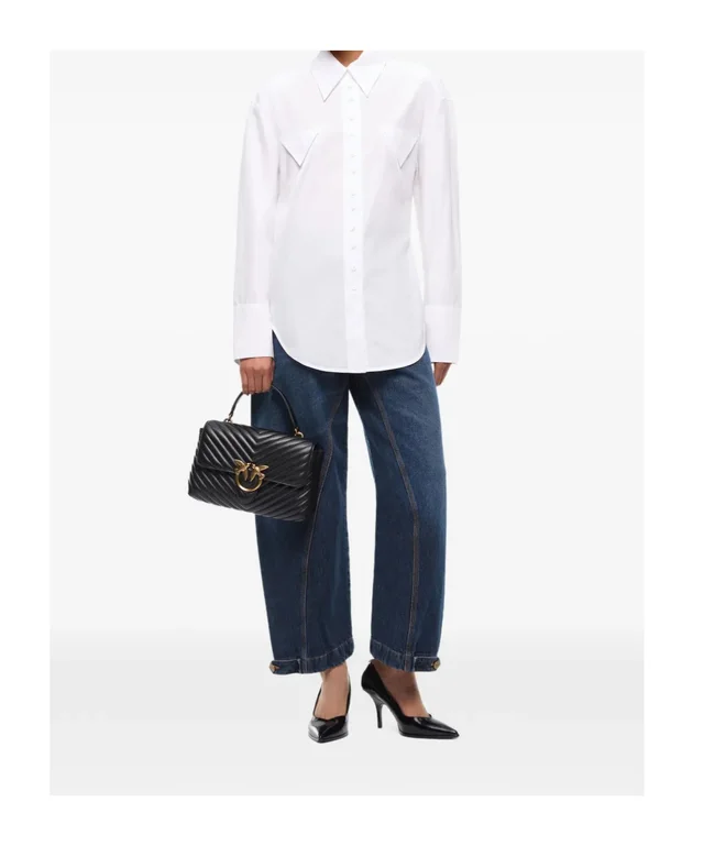 Pinko slim-fit shirt with drawstring, photo 4 of 6 from SENSER