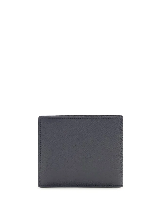 Ferragamo Hammered Calf Leather Wallet — Navy in Navy Calfskin from HEWI