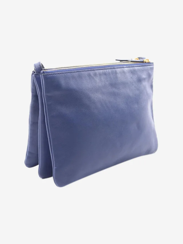 Celine Blue Trio leather shoulder bag in Blue Leather from Sign of the Times, photo 2 of 2