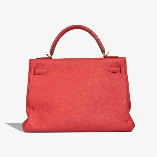 Hermès Kelly 32 Togo Bougainvillier in Pink, Red Togo leather from SACLÀB, photo 5 of 10