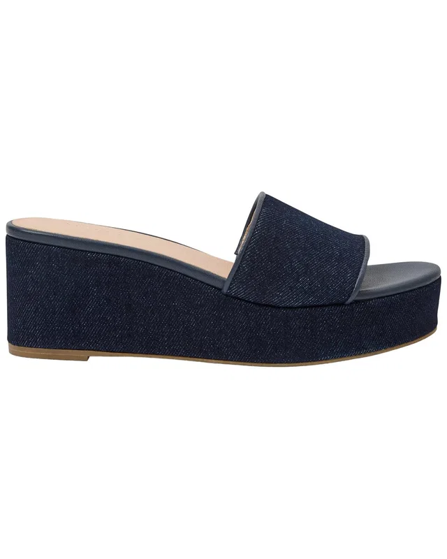 Jack Rogers Bay Mid-Wedge Denim Sandal, image 1 of 1 from Rue La La
