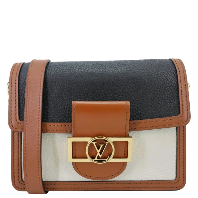 Louis Vuitton Dauphine Mini Taurillon Leather Shoulder Bag Black in Black Leather from Dallas Designer Handbags