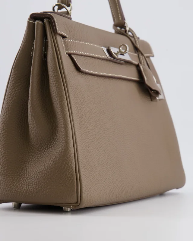 Hermès Kelly 28 Retourne Bag in Taupe Togo leather from Sellier, photo 13 of 23