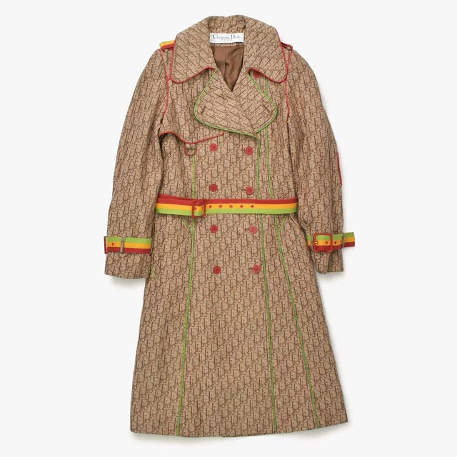 Dior Rasta Trench Coat Beige Galliano Era 36 in Beige from The Reluxe