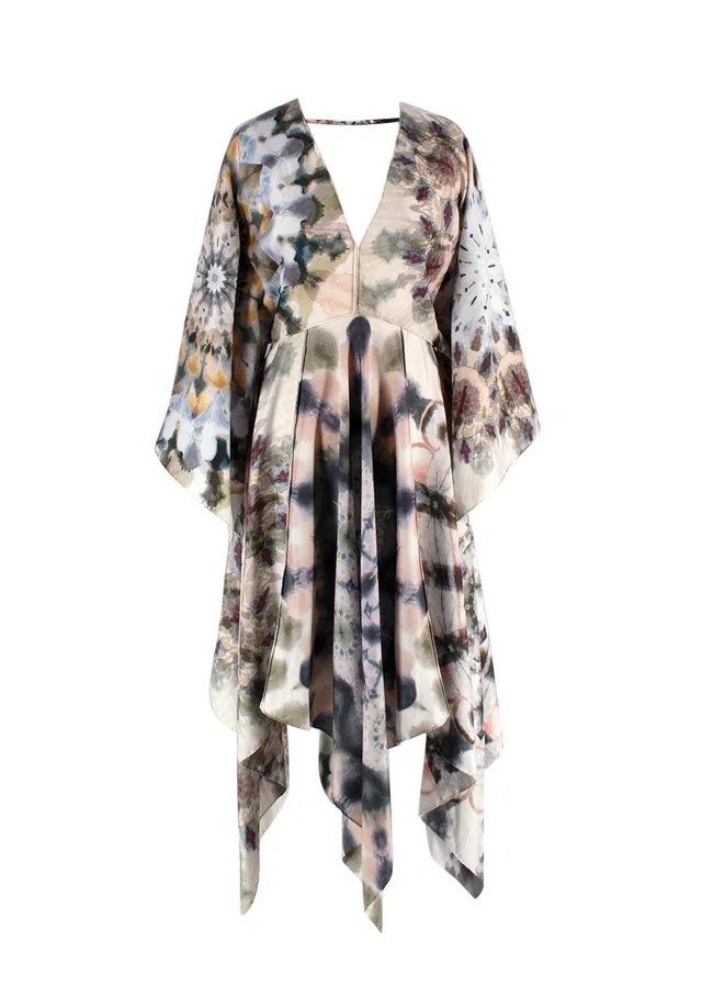 Dior Silk Smock Dress with 3/4 Sleeves in Silk from HEWI