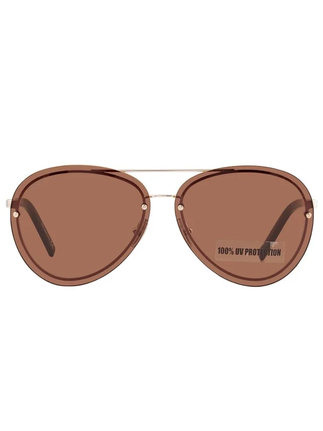 Women's Tods Brown Aviator Sunglasses - Lightweight Fashion Shades in brown|red from Poshmark