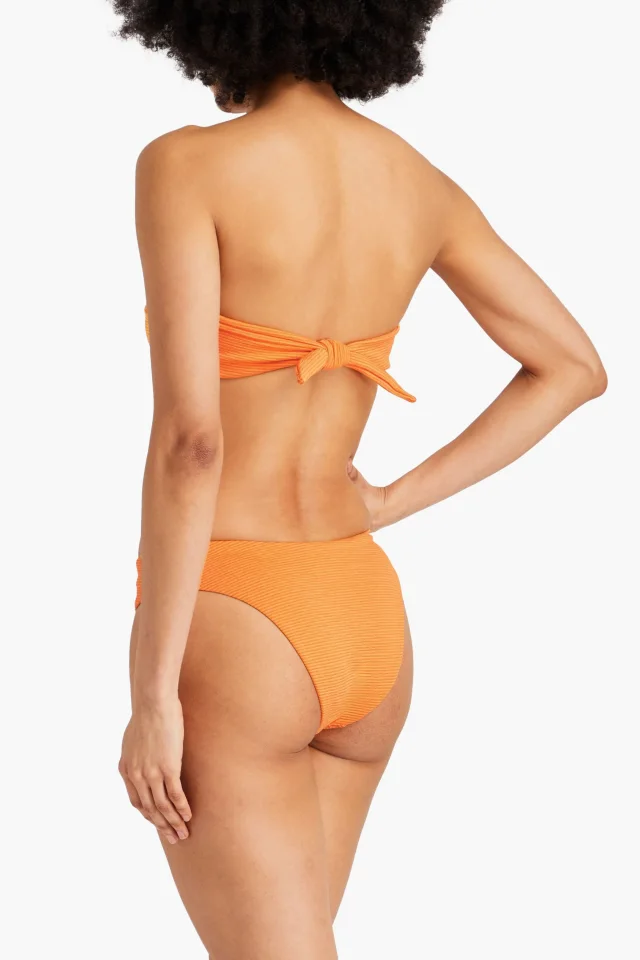 Mara Hoffman Cece ribbed bikini briefs in Orange, photo 3 of 4 from THE OUTNET