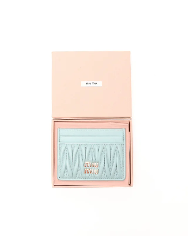Miu Miu Matelassé Nappa Card Holder in Nappa leather from A Retro Tale, photo 2 of 5