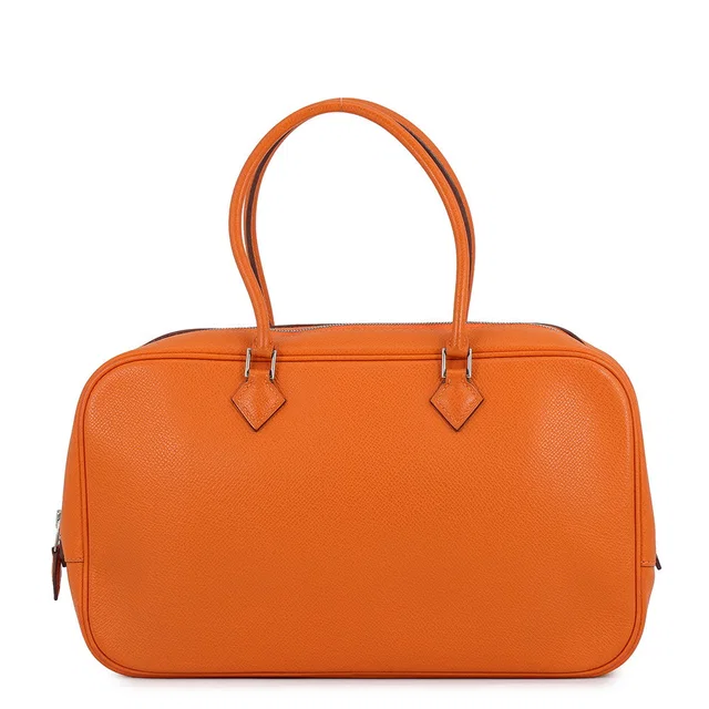 Hermès Plume Elan Orange Epsom Size 28 in Orange Epsom leather from GALLERY RARE
