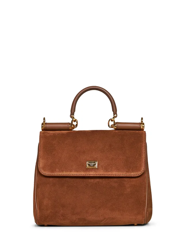 Dolce & Gabbana Top Handle Bag — Camel Calf Leather in Brown Calfskin from HEWI