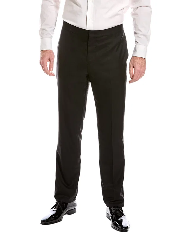 Brunello Cucinelli Wool & Silk-Blend Tuxedo Pant, image 1 of 1 from Gilt