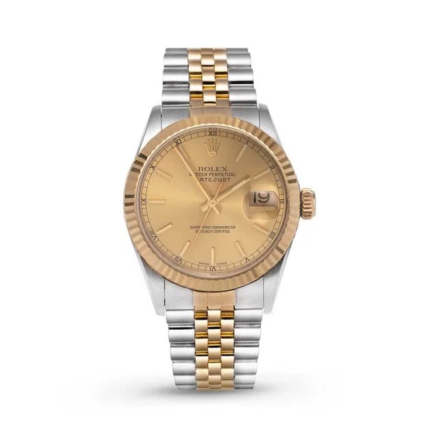 Rolex Datejust Automatic Champagne Dial Unisex Watch 16233 CSJ in neutral|yellow|white|silver|gold|gray from Jomashop.com