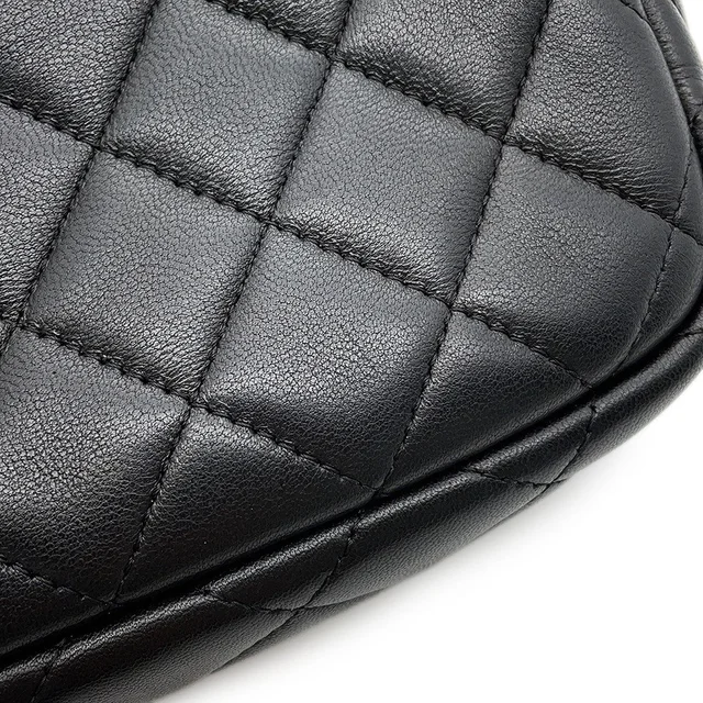 Chanel Matelasse ChainShoulder Bag BlackA91796 Lambskin Size 18 in Lambskin from GALLERY RARE, photo 8 of 15