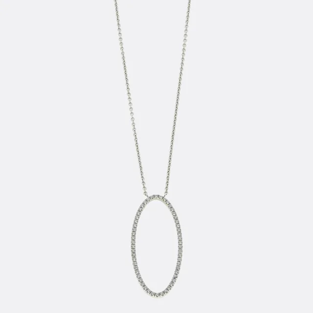 Tiffany & Co. Metro Diamond Oval Pendant from The Vintage Jeweller