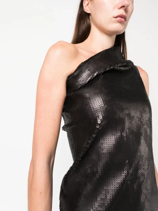 Rick Owens Embroidered Denim Long Dress, photo 4 of 7 from Balardi