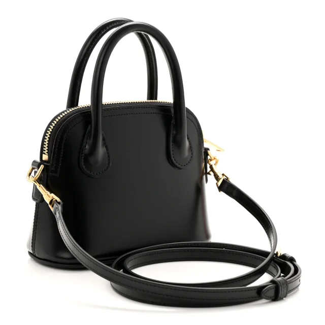Celine Shiny Calfskin Mini Honorine Bag Black in Black Calfskin from FASHIONPHILE, photo 3 of 8
