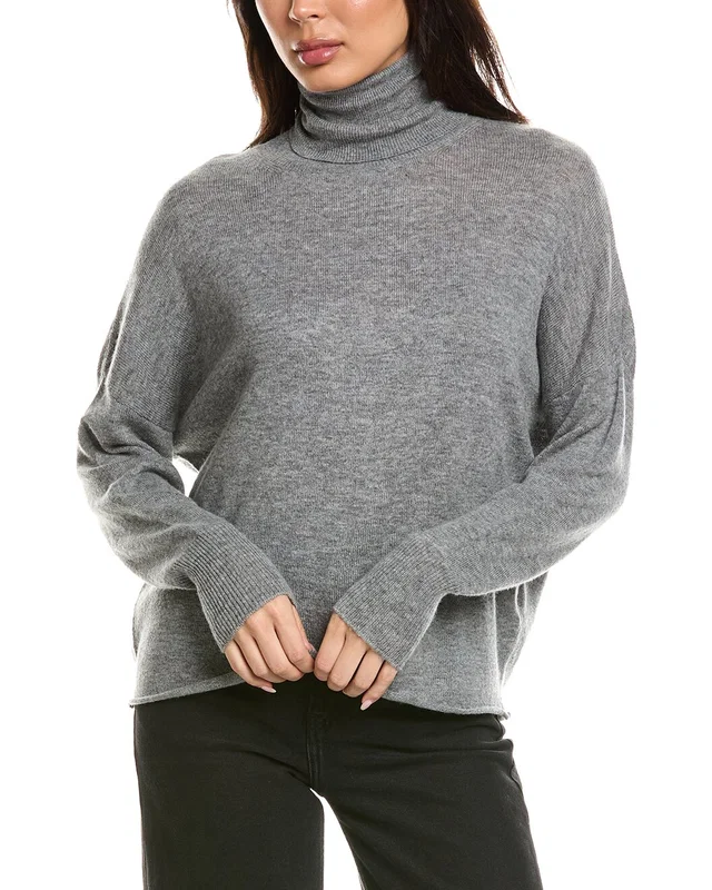 Brodie Cashmere Textured Roll Neck Wool & Cashmere-Blend Sweater, image 1 of 1 from Rue La La