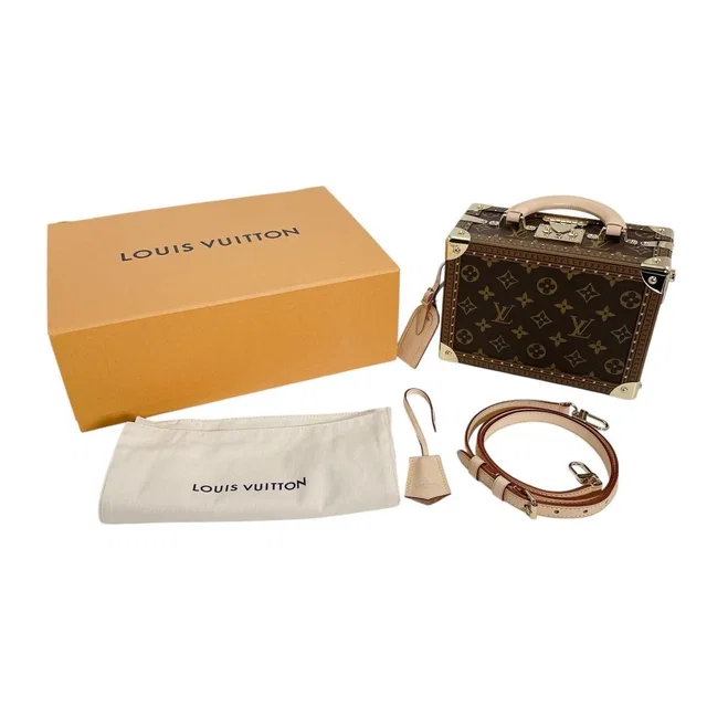 Louis Vuitton Monogram 2-Way Bag Petite Valise Handbag Brown in Brown Coated canvas from The Reluxe