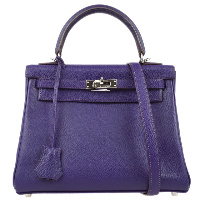 Hermès 2010 Violet Epsom Kelly 25 Retourne in Purple Epsom leather from AMORE Vintage Tokyo