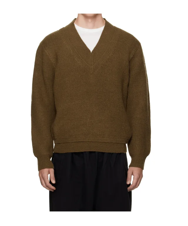 entire studios V-Neck Knitted Sweater from SENSER, photo 1 of 1