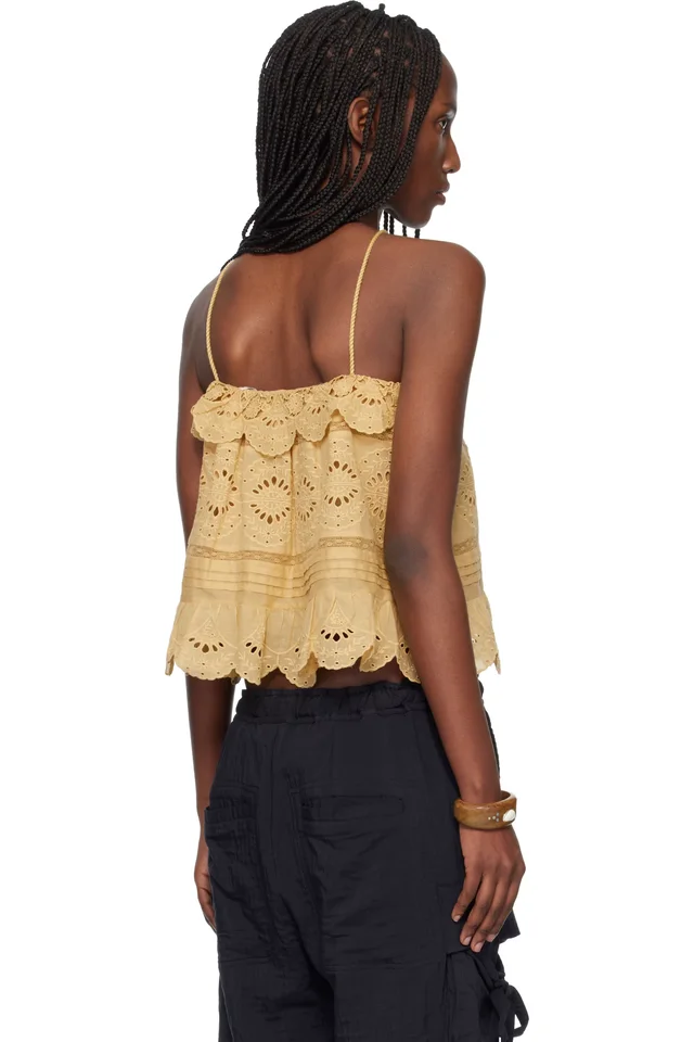 Isabel Marant Etoile Tan Prisha Top, photo 3 of 4 from SSENSE